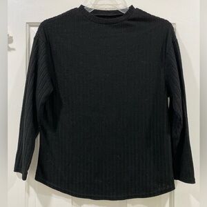 SHEIN BLACK SWEATER- MEDIUM